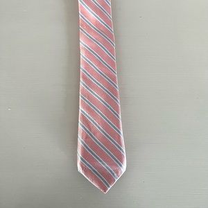 Crewcuts Silk Pink & Blue Striped Tie - 42 inches - Size 2-7